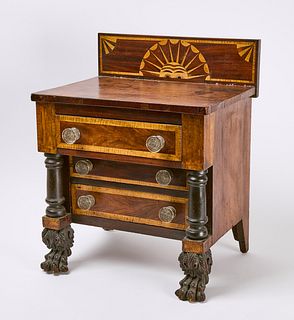 Miniature Chest with Sun Inlay