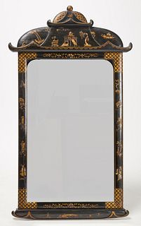 Mirror with Chinoiserie Decoration