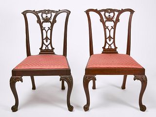 Lyman Family - Pair of Chippendale Chairs