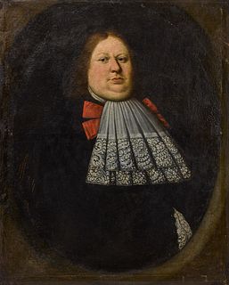 Large Early Portrait of a Gentleman - 1678