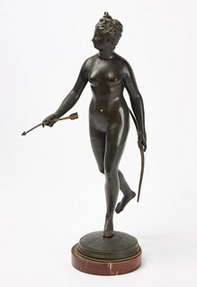Houdon Bronze Sculpture - Artemis