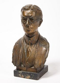 Bryant Percy Baker-Portrait Bust of George Harvey