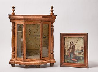 Cabinet with Religious Painting