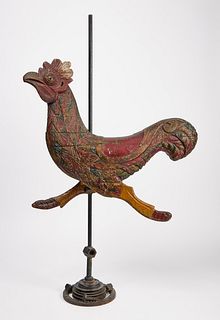 Rooster Carousal Figure