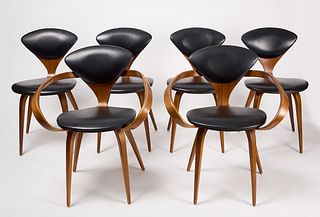 Norman Cherner Set of Six Dining Chairs