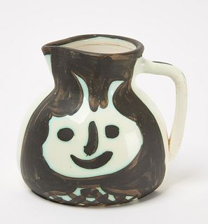 Pablo Picasso - Madoura Ceramic Pitcher 'TÂtes'