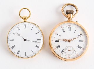 Two Gold Pocket Watches