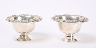 Pair of Sterling Kirk Compotes