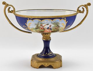 ORMOULU MOUNTED SEVRES STYLE