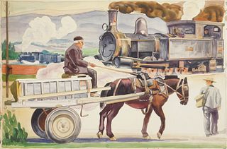 Paul Ulen (1894-1976) watercolor