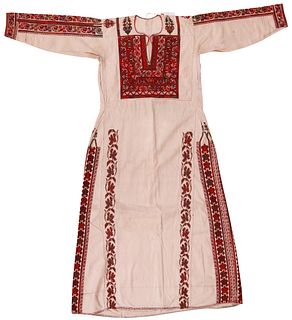 A Palestinian Embroidered Thob (Robe)
