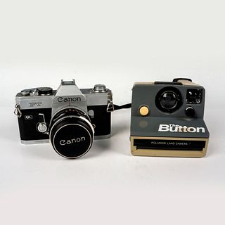 2pc Vintage Camera Collectibles
