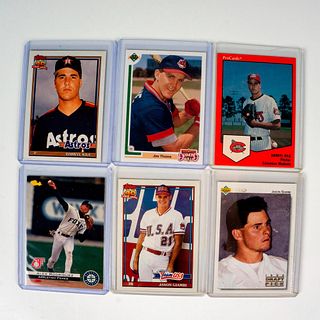 6pc Baseball Cards Upper Deck, Topps, Classic, Pro Cards