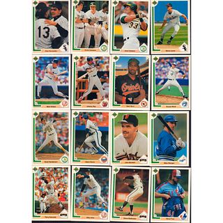 26pc Set of 1991 Upper Deck Baseball Trading Cards