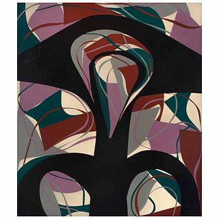 MARCO ANTONIO TROVAMALA, Los vitrales, 1988, Sin firma, Acrílico sobre tela sobre triplay, 148 x 125 cm