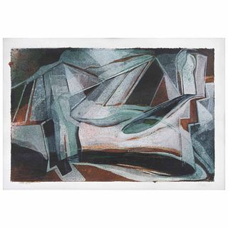 GABRIEL MACOTELA, Sin título, Firmada y fechada julio 89, Acuarela y gouache sobre papel, 36 x 56.6 cm