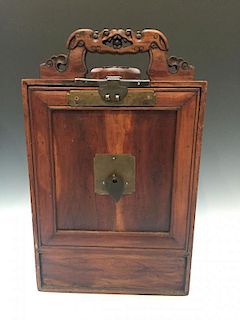 CHINESE ANTIQUE HARDWOOD TABLE CABINET