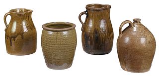 Four Pieces of Alabama Stoneware