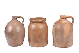 Three Rare Pieces of Alabama City Marshall & Co. Pottery