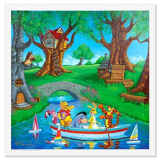 Manuel Hernandez, "Friends In The Woods" Limited Edition Mixed Media Lithograph from Disney Fine Art, Numbered and Hand Signed with Letter of Authenti