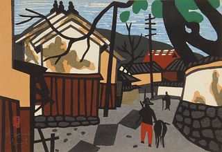 Kiyoshi Saito (Japanese 1907-1997) woodblock