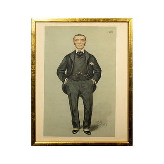 Vanity Fair Chromolithograph of Politician Shuttleworth