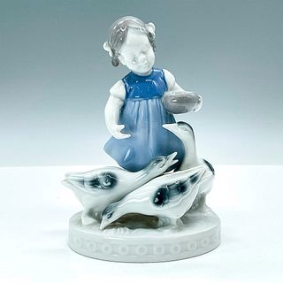 Erphila Porcelain Figurine, Girl with Ducks