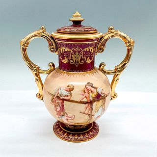 Royal Vienna Porcelain Covered Urn