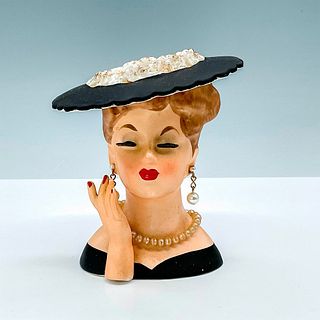 Vintage Napco Ceramic Lady's Head Vase C3343A