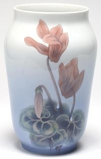 Royal Copenhagen Cyclamen Flower Vase