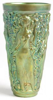 Zsolnay Art Nouveau Iridescent Ceramic Vase