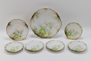 COLLECTION OF MATCHING PATTERN RS PRUSSIA PORCELAIN PLATES (11)