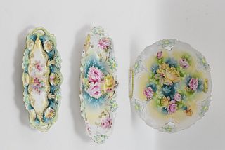 COLLECTION OF RS PRUSSIA PORCELAIN SERVING DISHES (3)