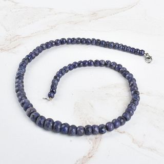 GLA Sapphire Bead Necklace