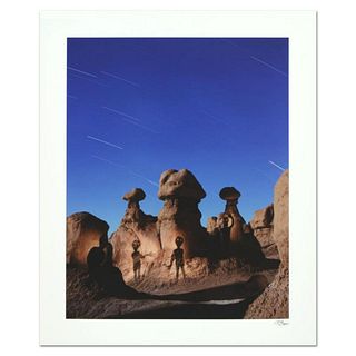 Robert Sheer, "Aliens in Goblin Valley Sign" Limited Edition Single Exposure Photograph, Numbered and Hand Signed with Certificate of Authenticity.