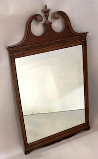Vintage Chippendale-Form Cherrywood Mirror