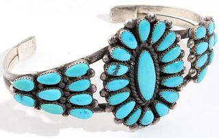 Alice Quam Zuni Silver & Turquoise Bracelet
