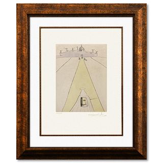 Salvador Dali- Original Lithograph "God, Time, Space and the Pope"