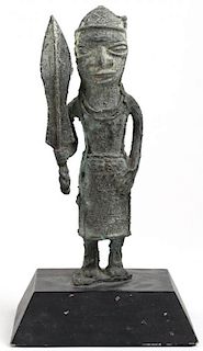Reproduction Bronze Ogboni African Figure