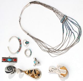 Group of Native American & Southwestern Silver