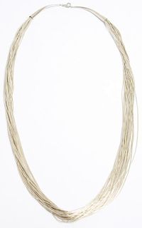Navajo Liquid Sterling Silver Necklace