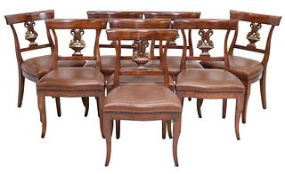 (8) THEODORE ALEXANDER REGENCY STYLE DINING CHAIRS