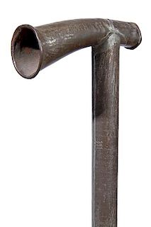 7. McKinley Political Cane- Ca. 1898- A political tin noise making cane for the campaign of President McKinley, “Patriotism