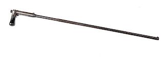 77. Gun Cane- Ca. 1895- A Gustav Hanson 32 caliber center fire with an excellent bore with strong rifling the entire length, 