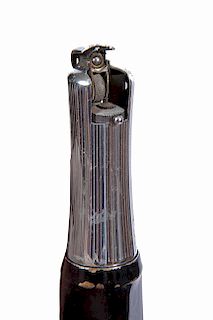 128. Ronson Lighter Cane- Early 20th Century- A beautiful working Art Deco cigar, cigarette lighter cane, this is the best of