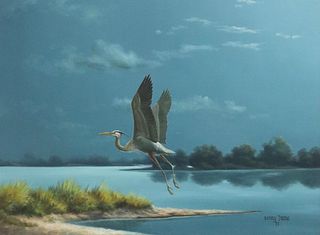 SONNY TIMME (TX, 1937-2014) GREAT BLUE HERON