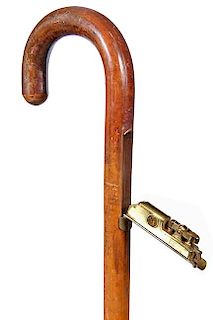 177. Ronson Cigar Lighter Cane- Early 20th Century- A rare Ronson “de light” in fine working condition with all original 