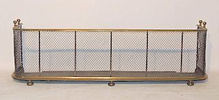 Brass and Wire Fireplace Screen