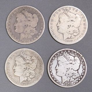 (4) U.S. 1878 CARSON CITY SILVER DOLLARS
