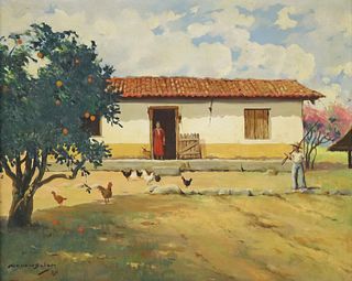 OROZIO BELEM (1903-1985) FARMHOUSE BRAZIL, 1937